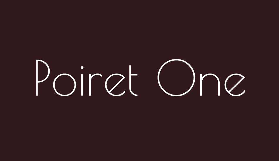 poiret-one font big