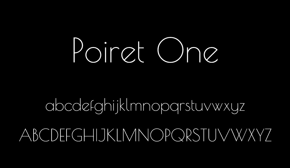 poiret-one font