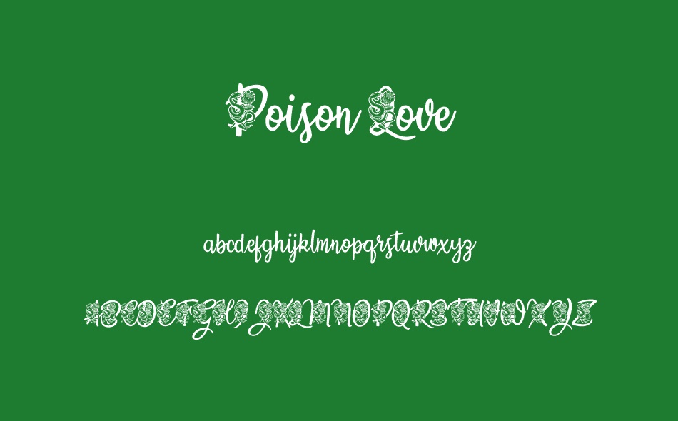 Poison Love font
