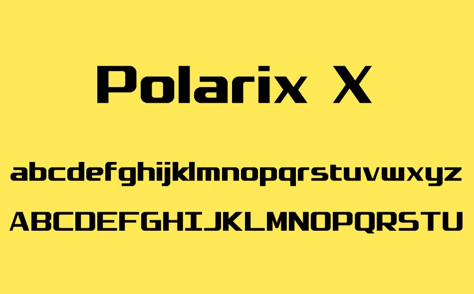 Polarix font