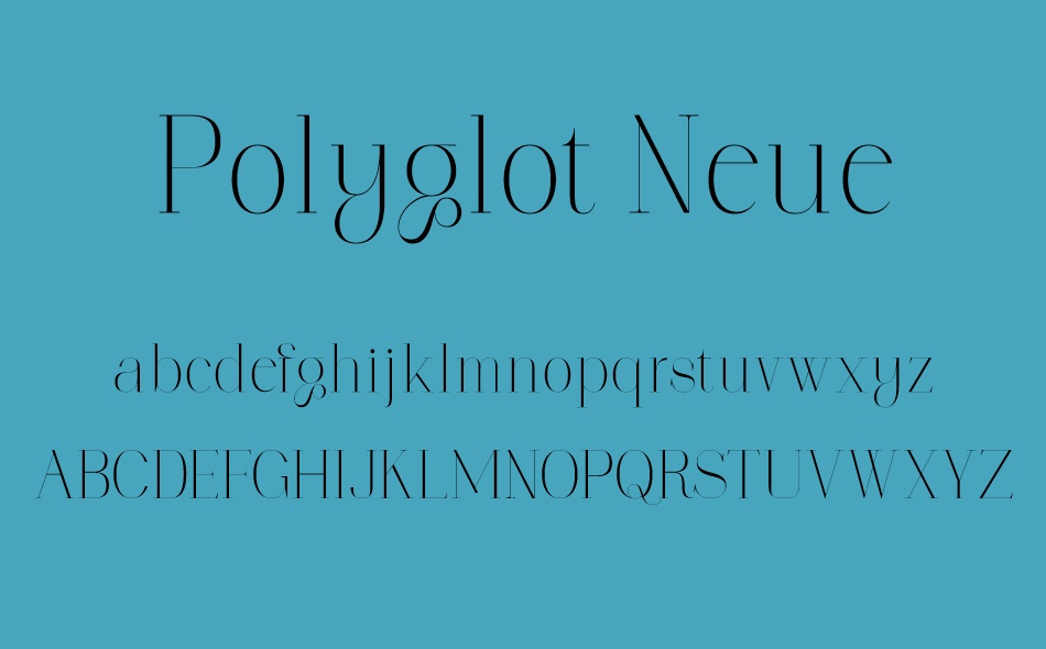 Polyglot Neue font