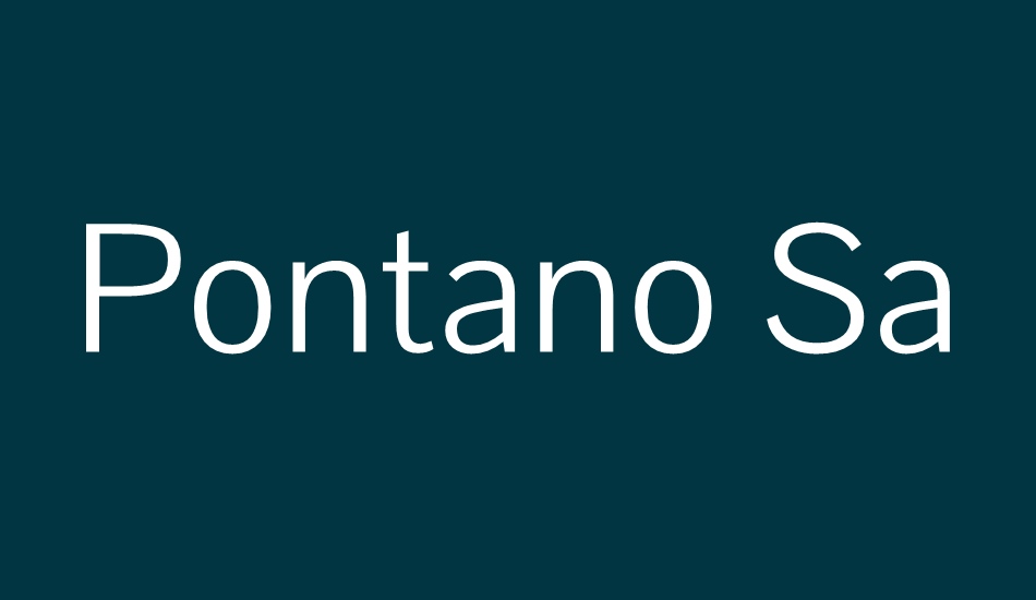 pontano-sans font big