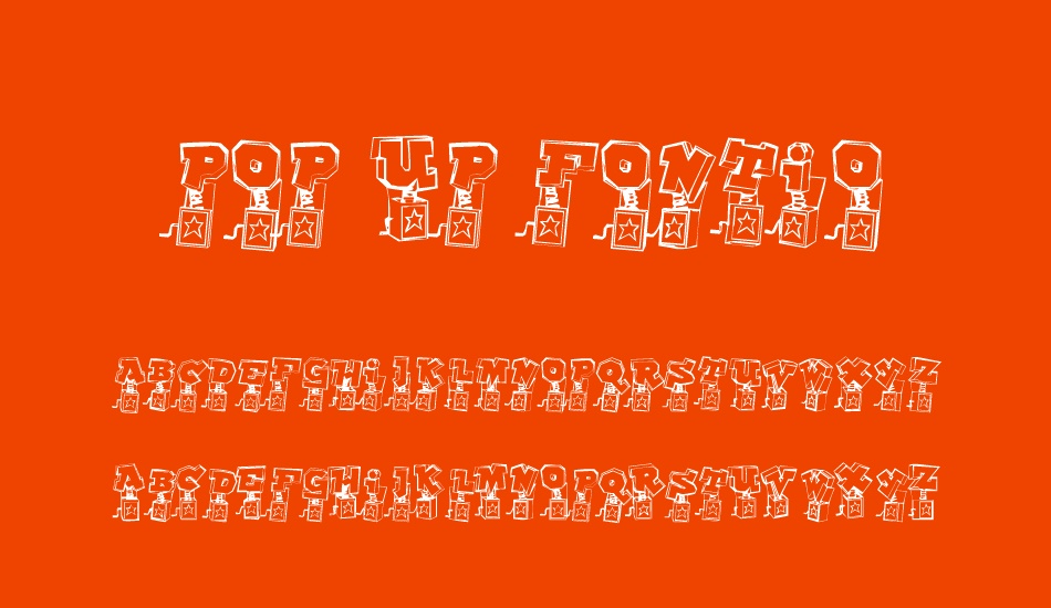 pop-up-fontio font