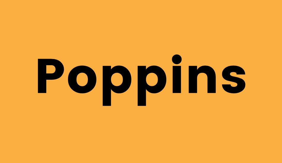 poppins font big