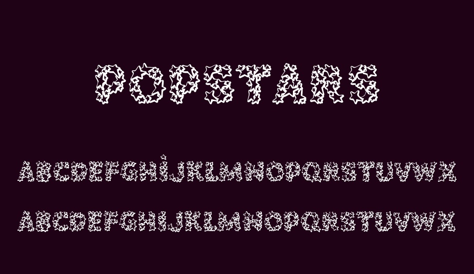 popstars font