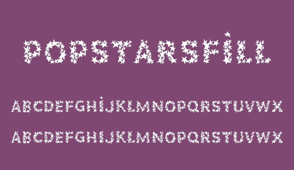 popstarsfill font