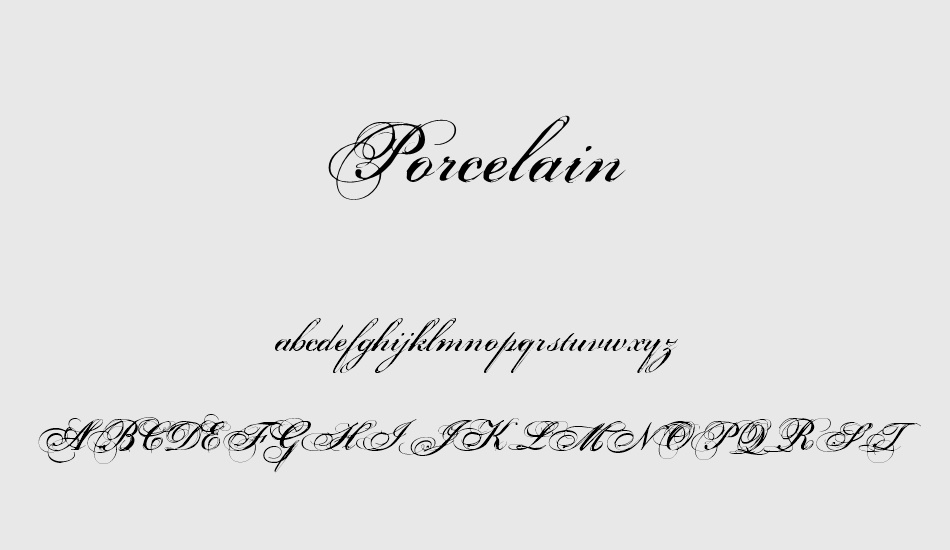 porcelain font