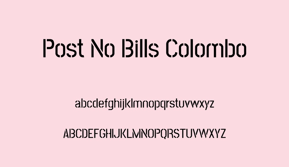 post-no-bills-colombo font