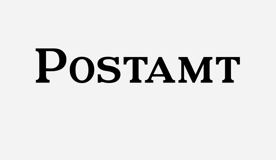 postamt font big