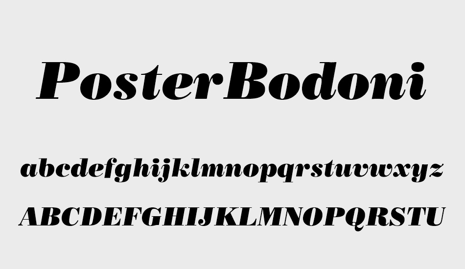 posterbodoni-ıt-bt font