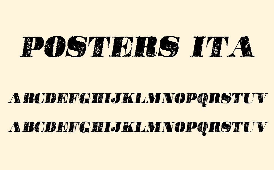 Posters font