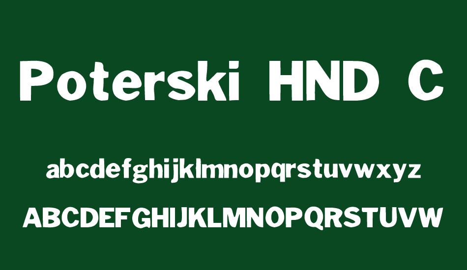 poterski-hnd-ce font