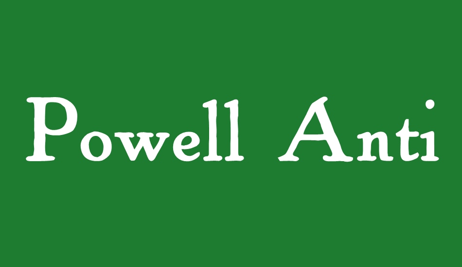 powell-antique font big
