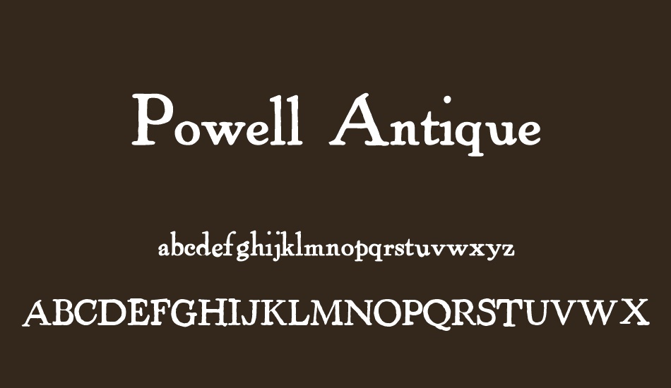 powell-antique font