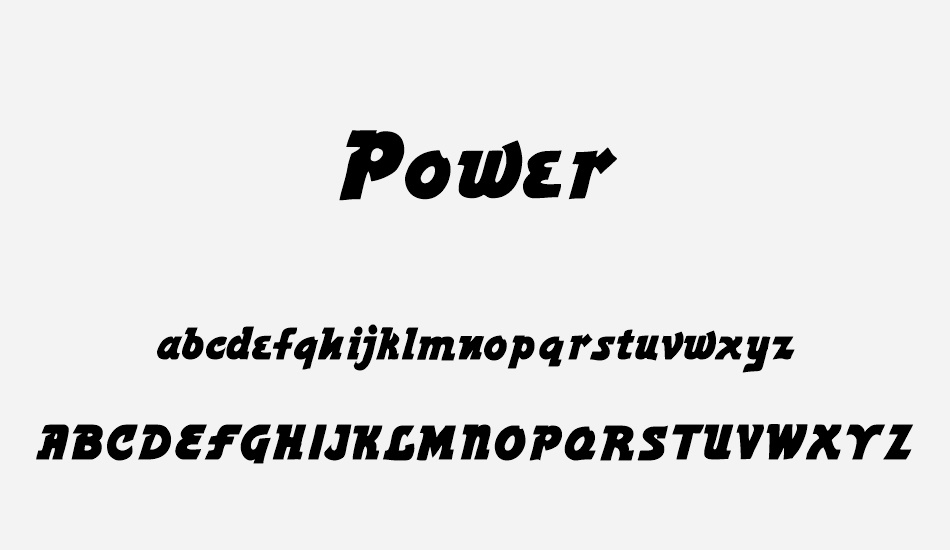 power font