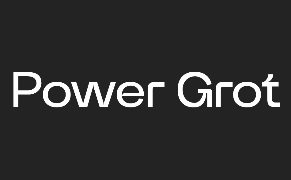 Power Grotesk font big