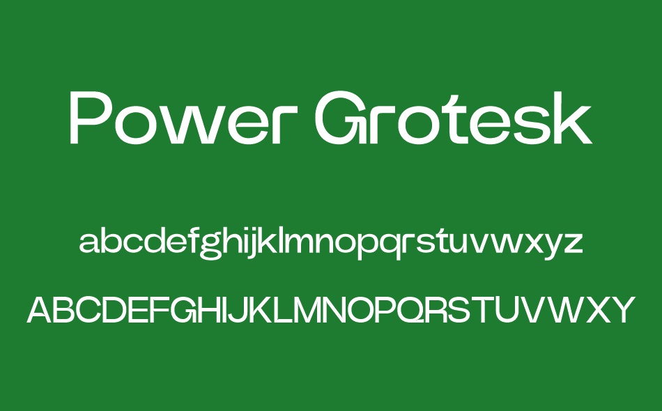 Power Grotesk font