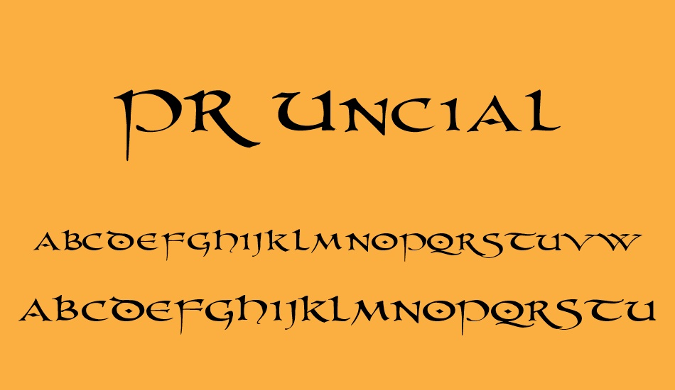 pr-uncial font