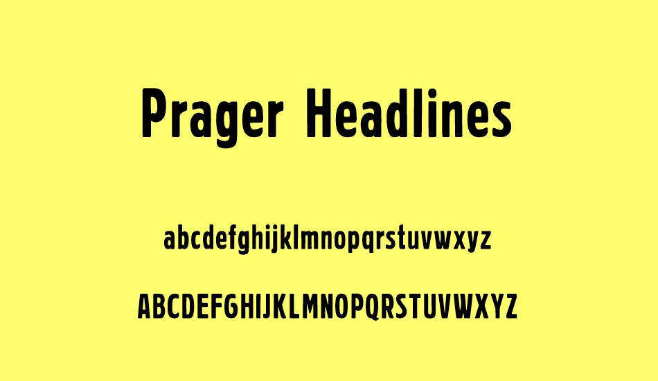 prager-headlines font