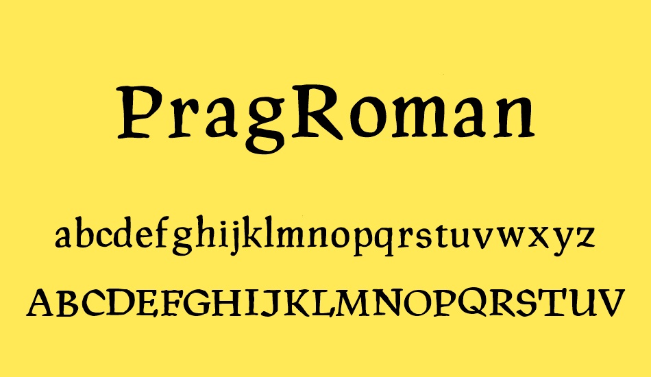 pragroman font