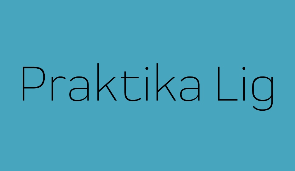 praktika-light font big