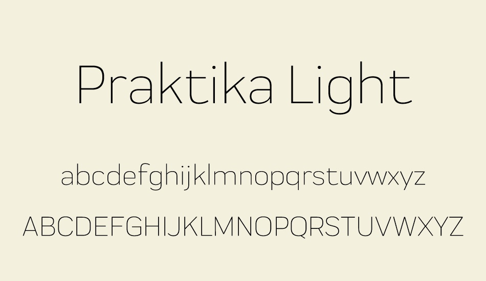 praktika-light font