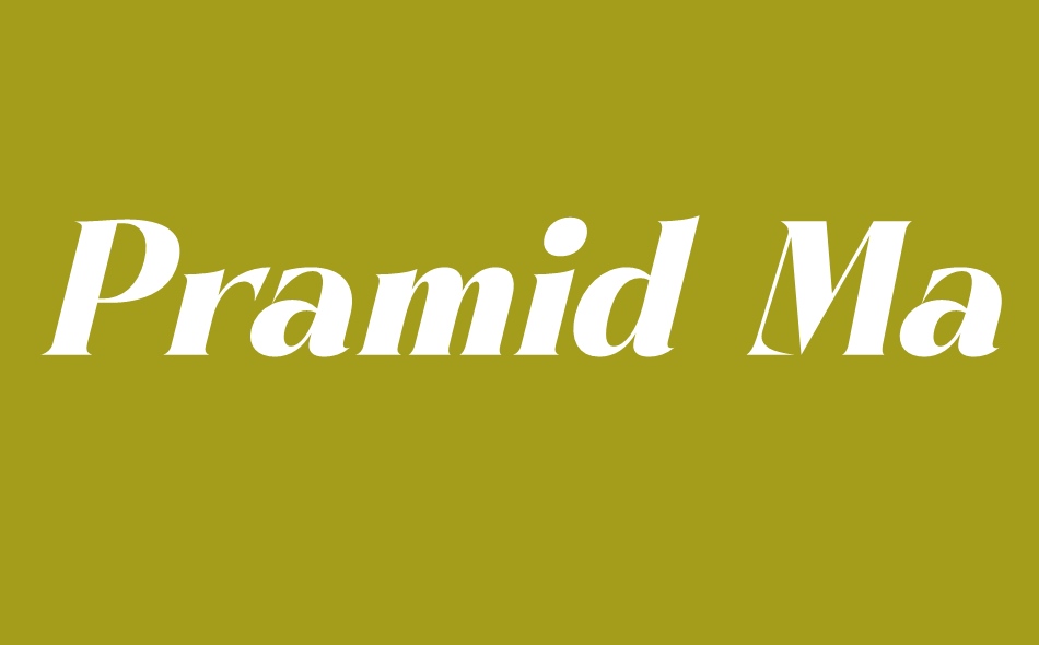 Pramid Mango font big