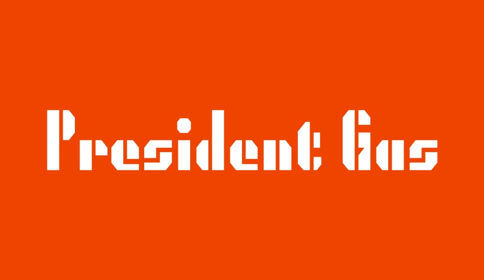 president-gas font big