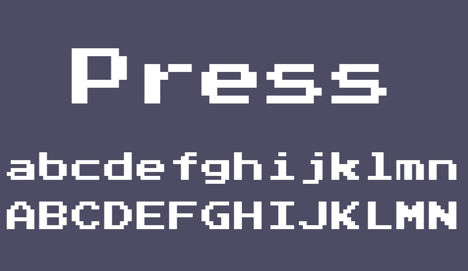 press-start-2p font
