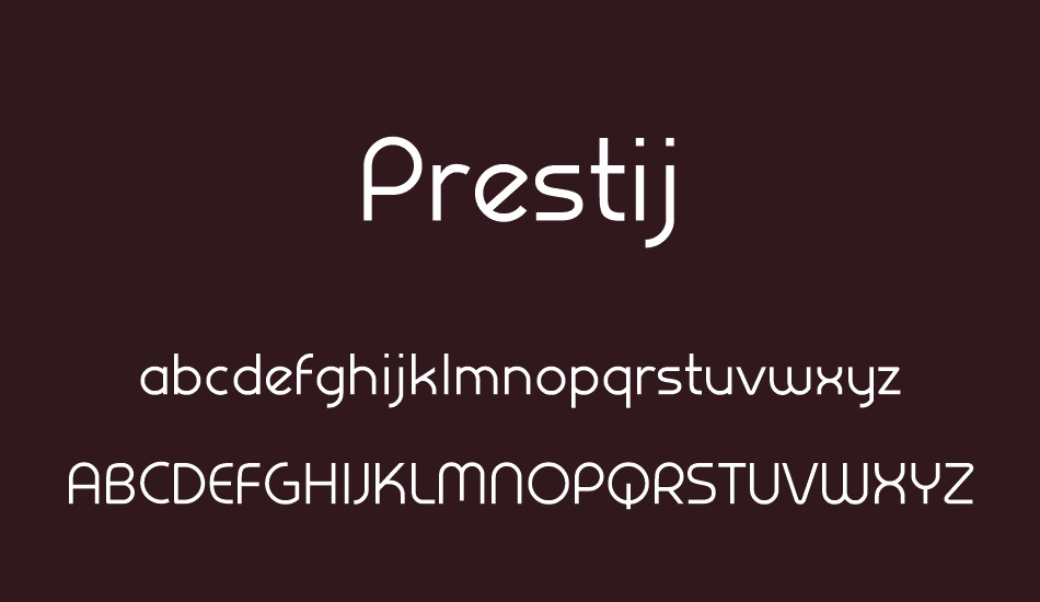 prestij-demo font