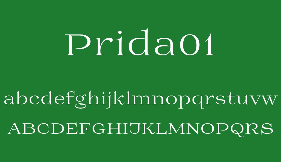 prida01 font