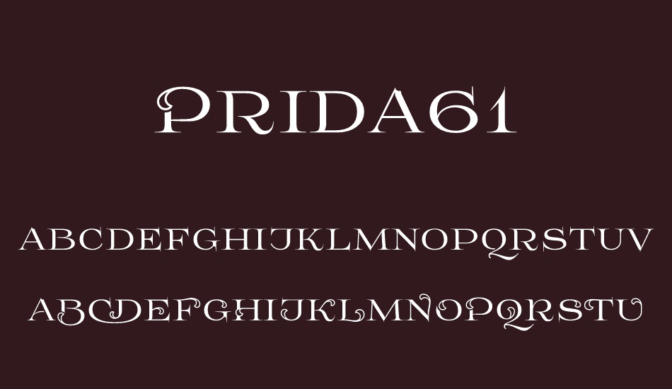 prida61 font