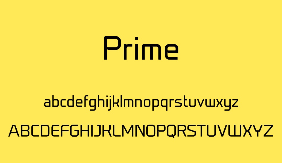 prime font