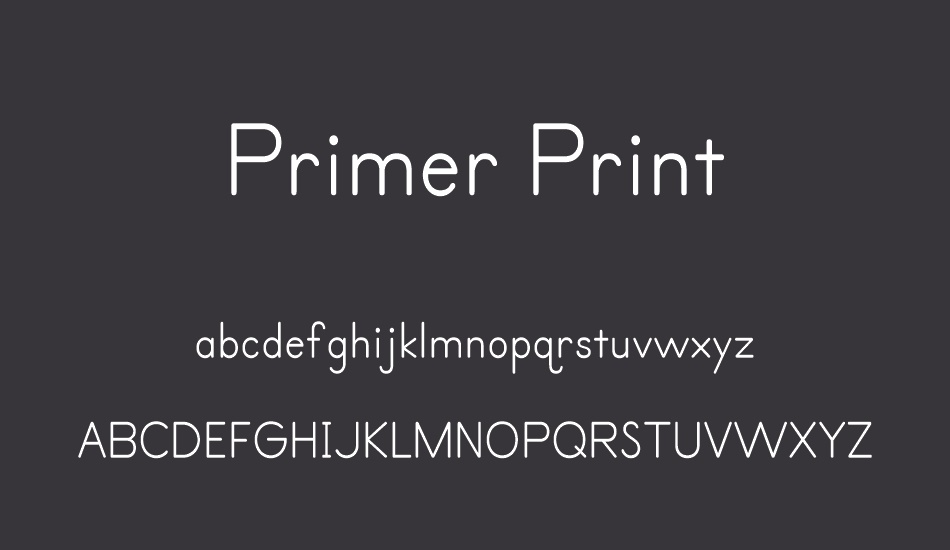 primer-print font
