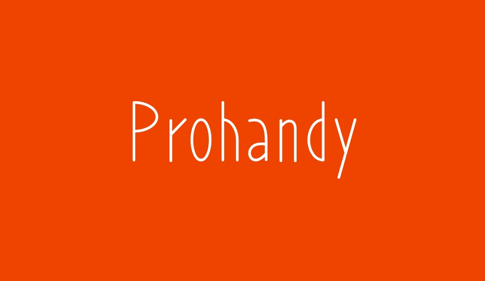 prohandy font big