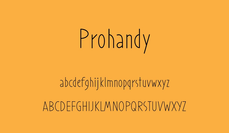 prohandy font