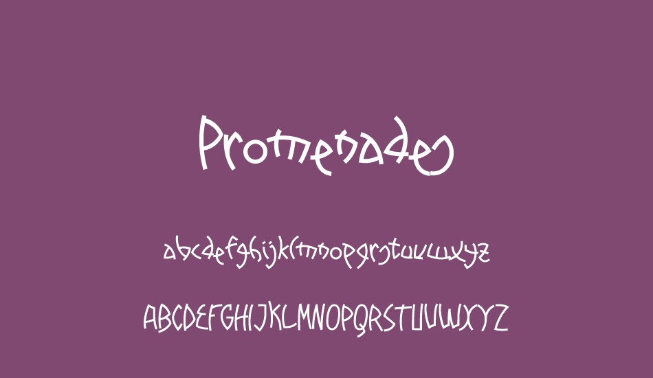 promenades font