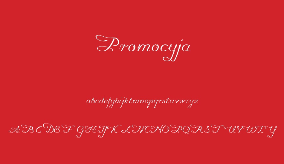 promocyja font