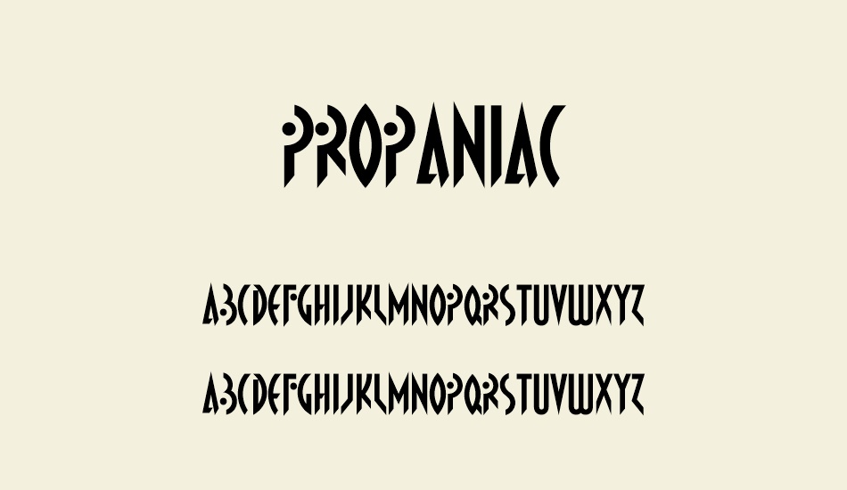 propaniac font