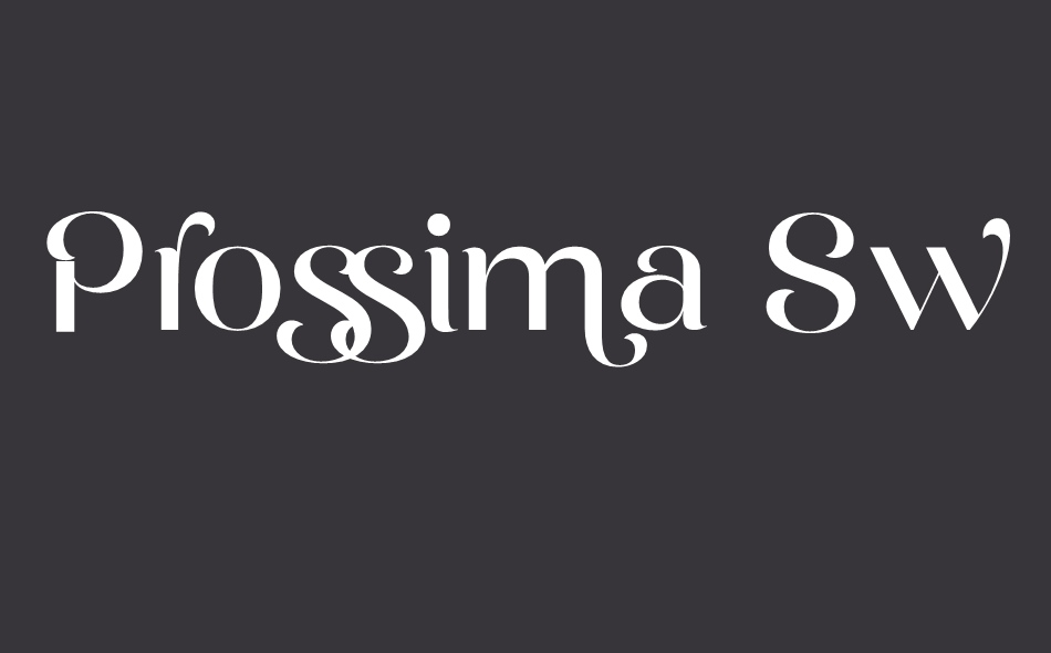 Prossima Moda font big