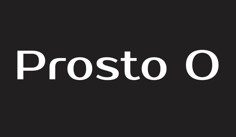 prosto-one font big