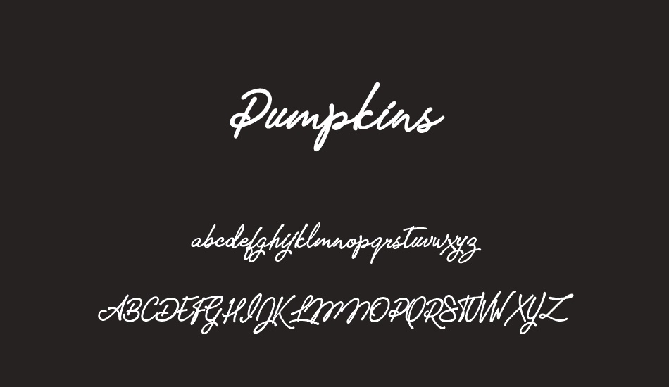 pumpkins-personal-use font