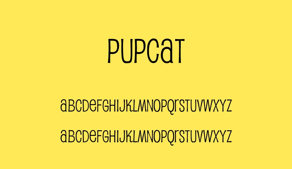 pupcat font
