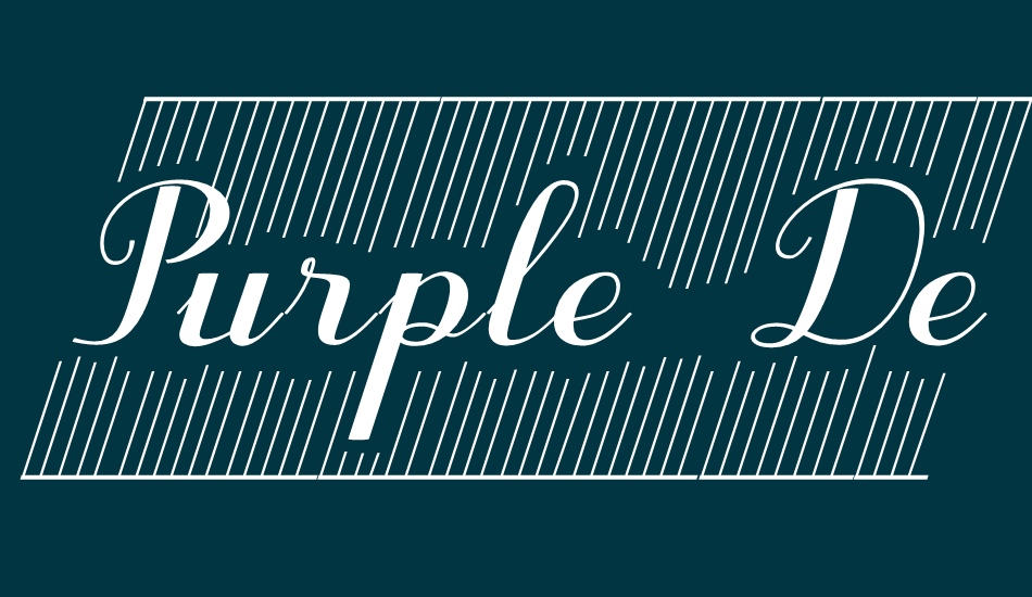 purple-decodemo font big