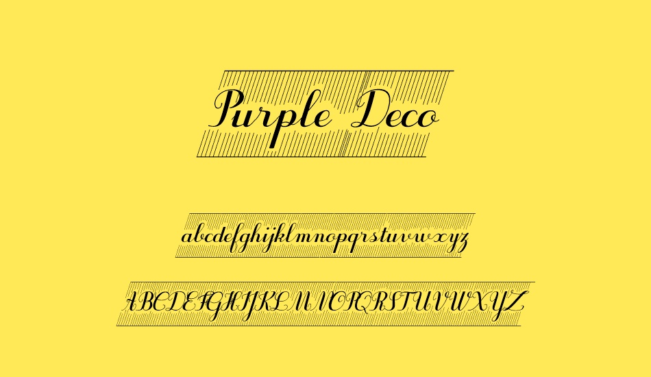 purple-decodemo font