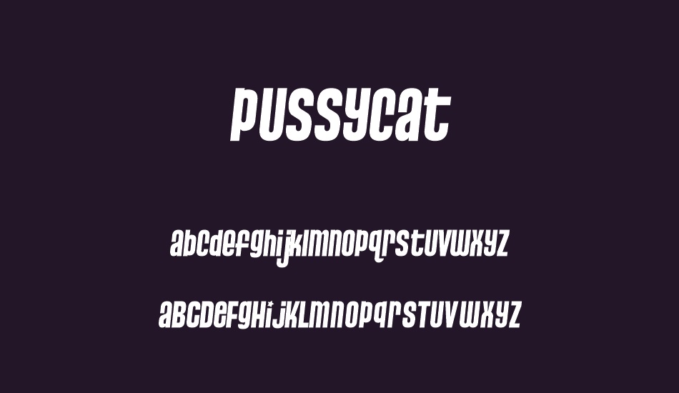 pussycat font