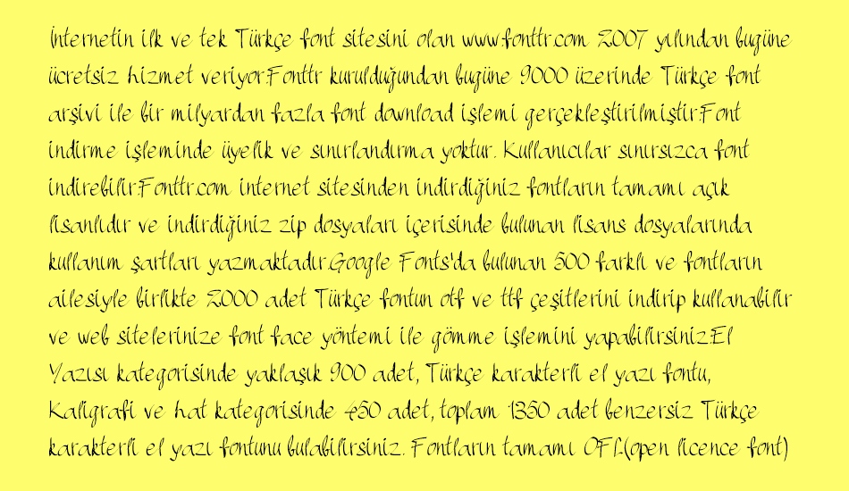 pwhandscript font 1