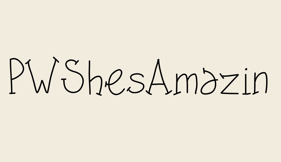 pwshesamazing font big