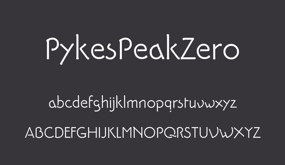 pykespeakzero font