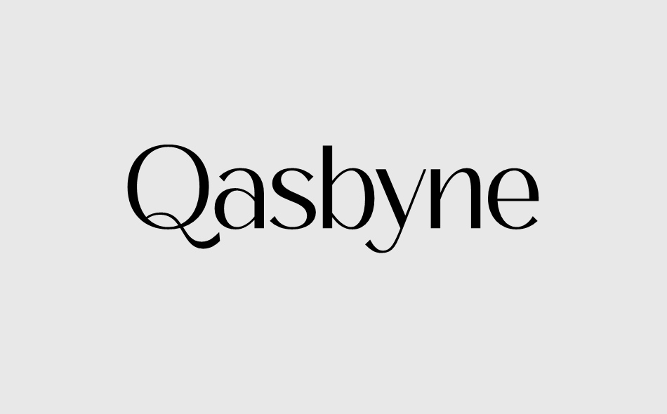 Qasbyne font big